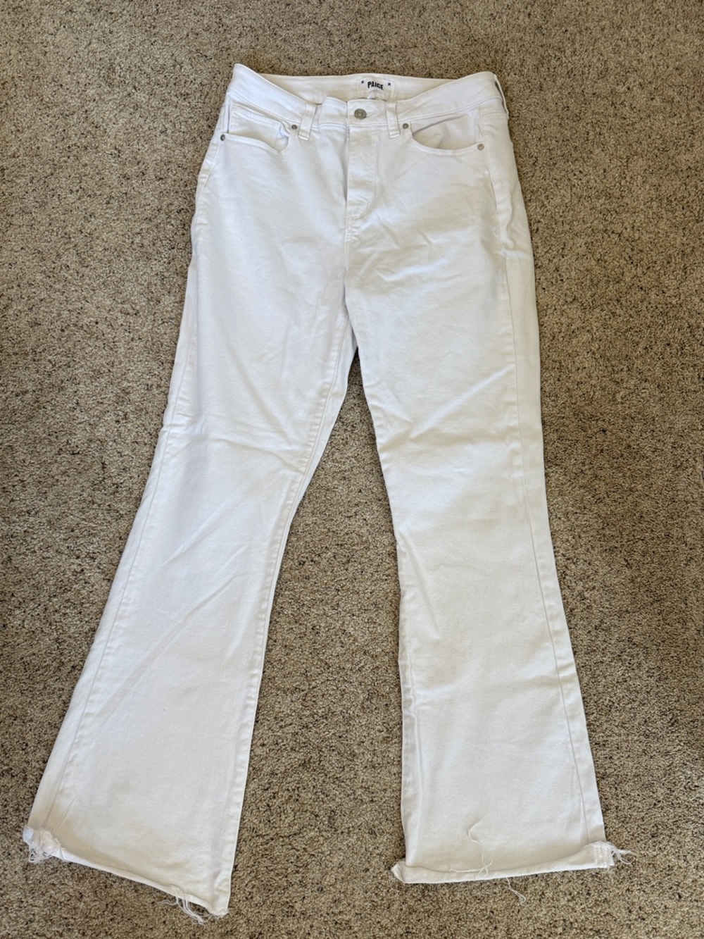 Paige- White Women's Flare Jeans